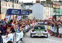 Charity fun run before Rali Ceredigion cars roar into action