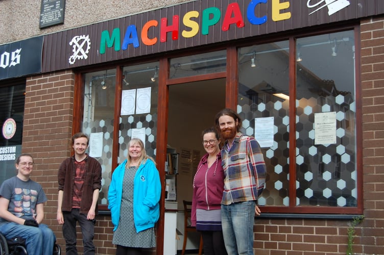 Cassian Lodge, Avery Rowe, Chris Wood, Ruth Gordon (directors of Machspace) and Liam Rickard (member)