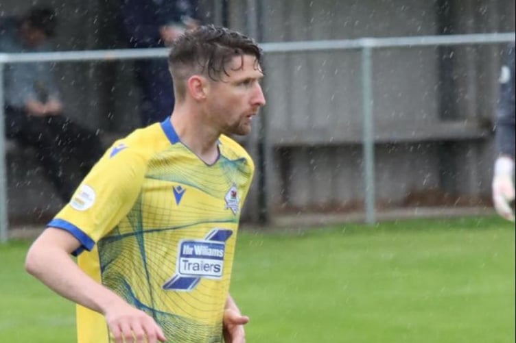 Joe Vaughan scored twice for Llanuwchllyn against Berriew