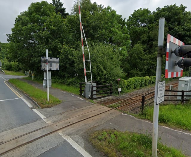 Suspended jail for walking on railway line