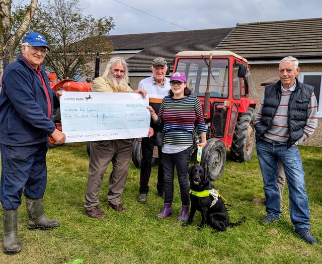 Llanbrynmair guide dog steals the show