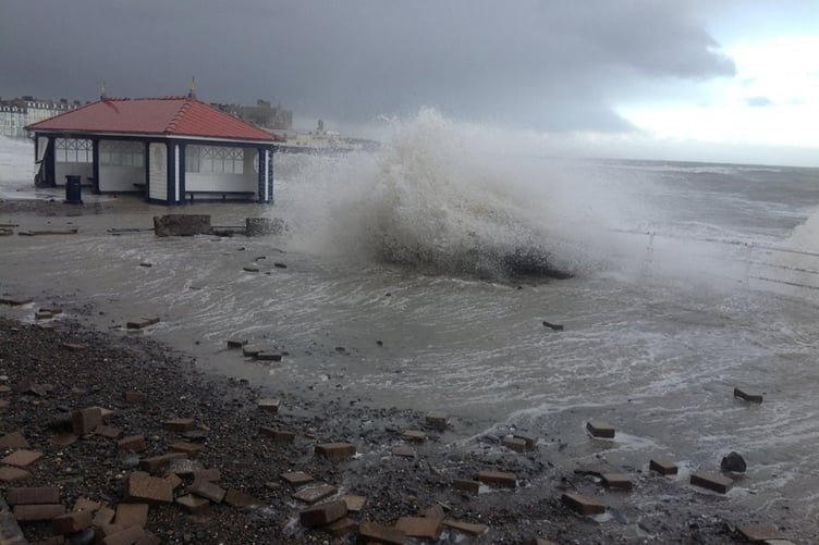 Aberystwyth sea defence