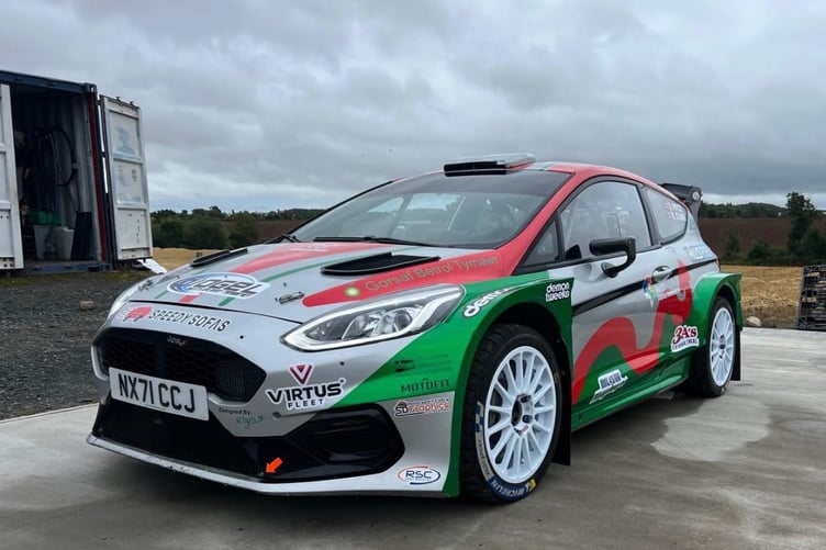 Osian's Ford Fiesta Rally2, prepared by Dom Buckley RSC