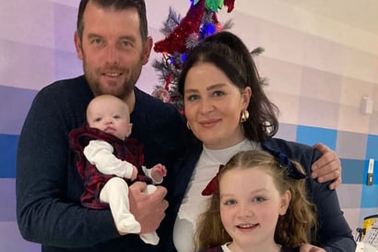 Andrew and Cerys with Maisie and Nel