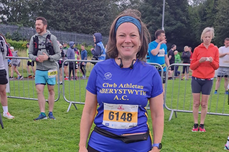 Clare Lancaster at the Antrim Coast Half Marathon