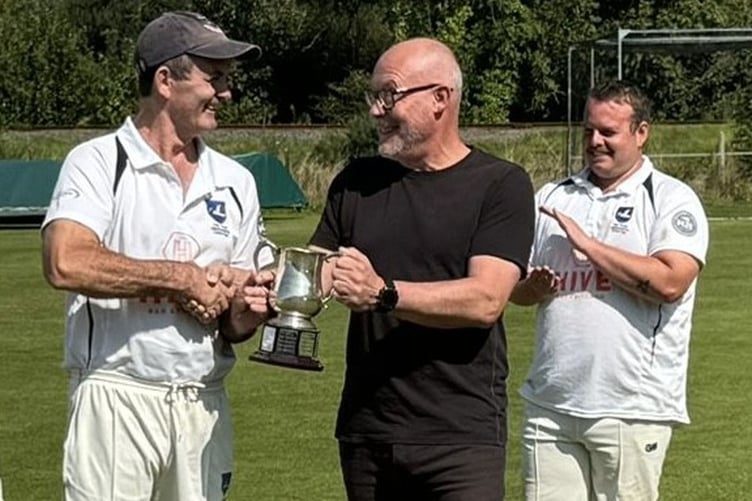 Nigel Salmon of Fine and Country presenting Hywel Rees