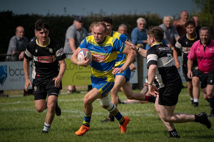 Aberaeron man of the match Dilwyn Harries (Photo: Rhys Hafod)