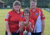 Lampeter trio Alis, Carolyn and Anwen win Ladies Welsh Bowls Triples