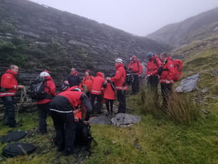Aberglaslyn Mountain Rescue Team's busy period of rescues