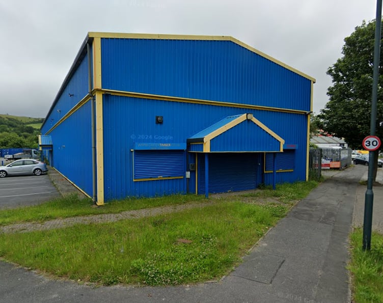 The unit on Glanyrafon Industrial Estate