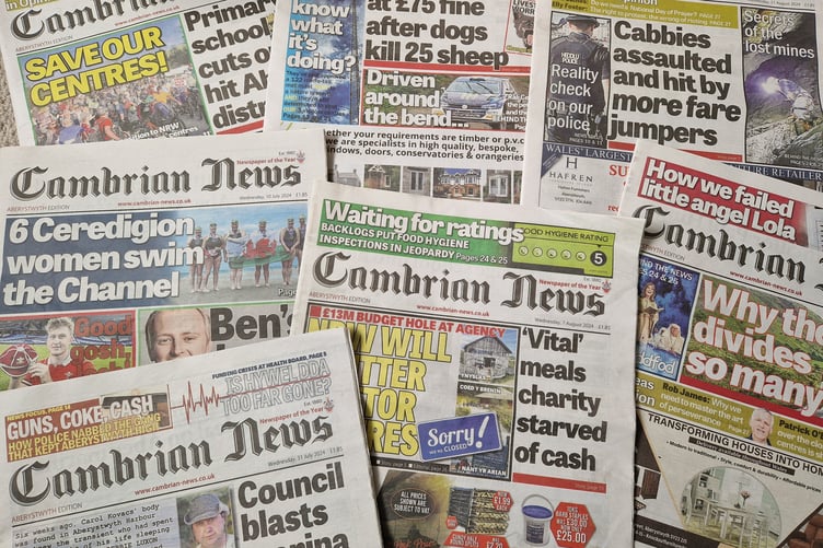 Last year, Cambrian News won the Newspaper of the Year award and is looking to retain its title come November.