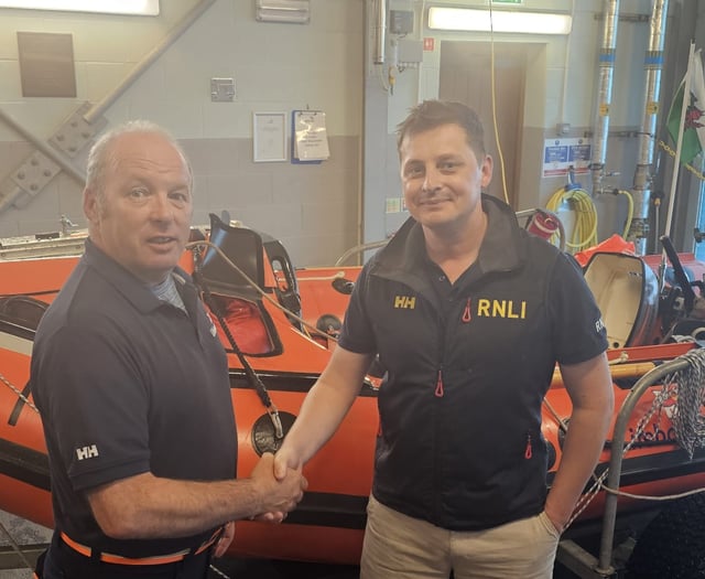 New helm for Pwllheli RNLI D class inshore lifeboat