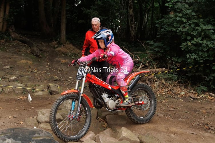 Harper has been sharpening her motorbike handling skills since she was four years old