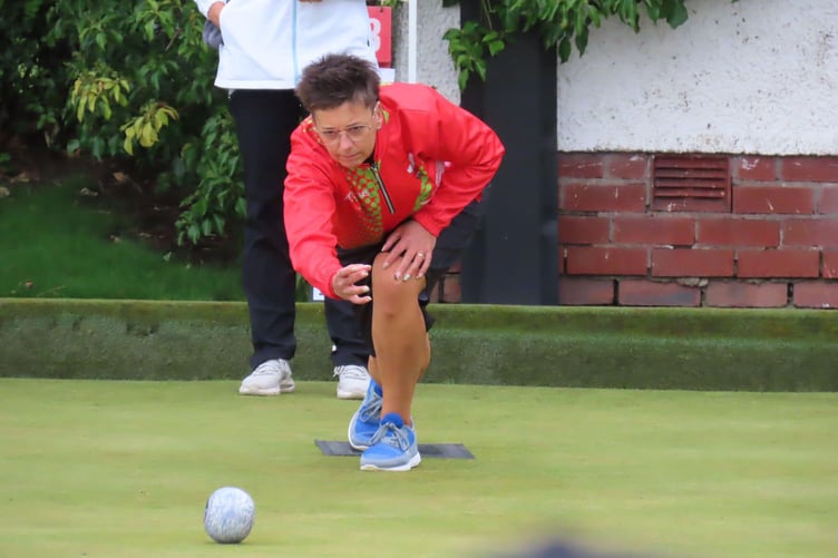 Caroline Taylor from Berriew Bowling Club