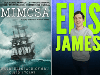 Comedian Elis James, a musical about Mimosa and more at Felinfach
