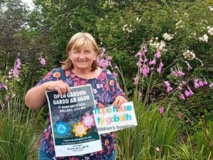 Open garden event raises £1,505 for Tŷ Gobaith