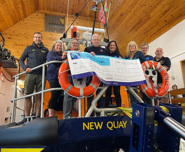 Channel swim raises vital funds for New Quay lifeboat
