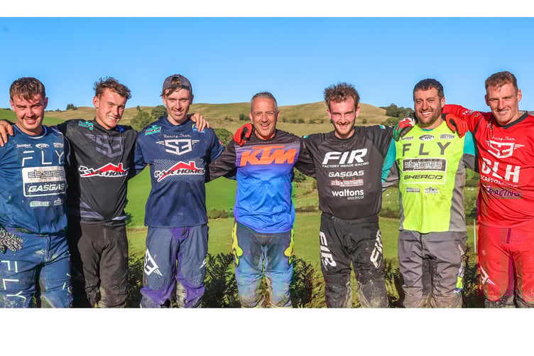 The riders who will be representing Wales at the International Six Day Enduro in Spain (Photo: Gary Jones)