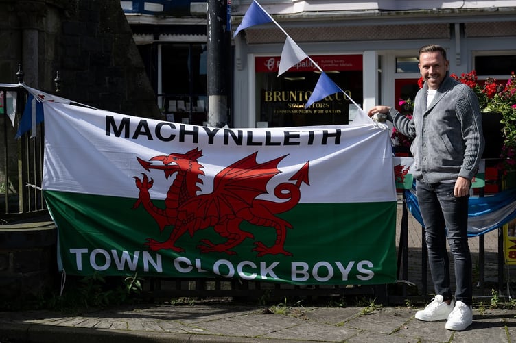 Cymru manager Craig Bellamy in Machynlleth