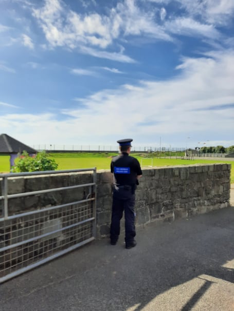 Gwynedd police in Barmouth following reports of anti-social behaviour. Photo: NWP Gwynedd South