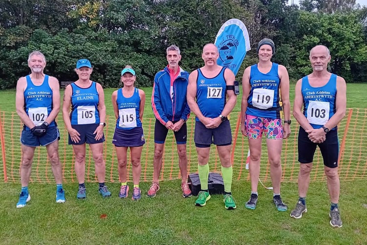 Aber runners ready for the Glyndŵr 7