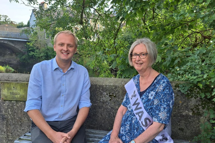 Ceredigion Preseli MP Ben Lake and local WASPI Campaigner Pamela Judge discuss the recent WASPI Information event at Westminster.