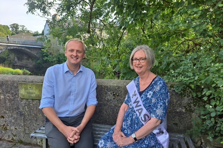 Ceredigion Preseli MP Ben Lake and local WASPI Campaigner Pamela Judge discuss the recent WASPI Information event at Westminster.