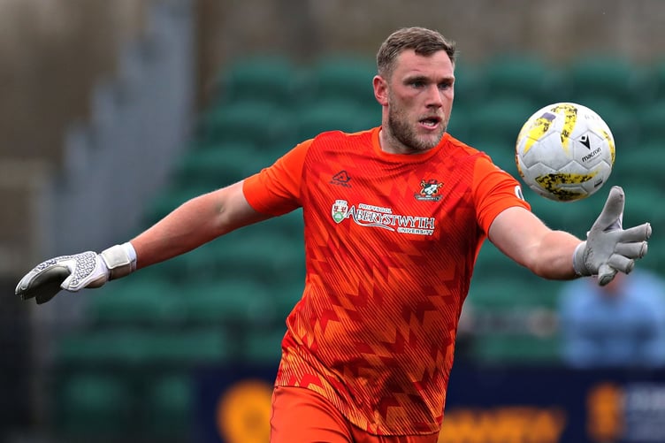 ABERYSTWYTH, CEREDIGION, WALES - 7th SEPTEMBER 2024 - Aberystwyth's Dave Jones during Aberystwyth Town vs Flint Town United in Round 6 of the JD Cymru Premier at Park Avenue, Aberystwyth (Pic by Sam Eaden/FAW)