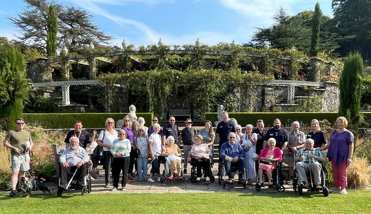 The people who took part in the walk. Photo: North Wales Fire and Rescue Service
