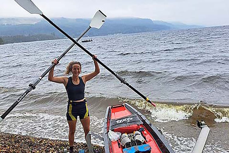 Alice Croot at Loch Ness