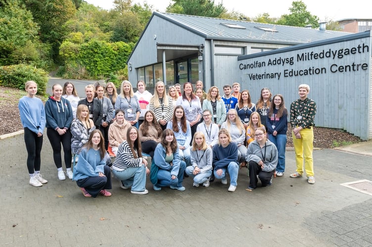 he first cohort of veterinary nursing students at Aberystwyth University’s School of Veterinary Science