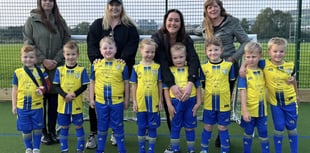 Teirw Ystwyth thank sponsors for first football kit
