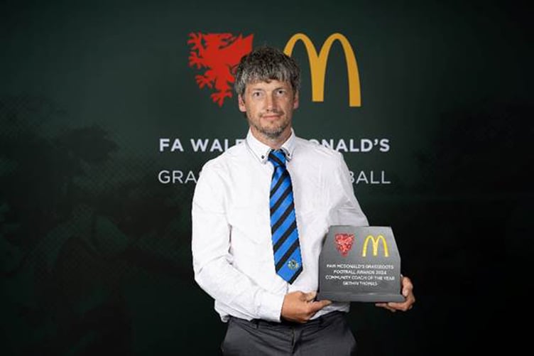 Community Coach of the Year Gethin Thomas