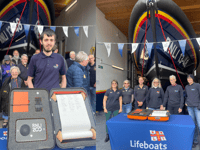 New Quay RNLI welcomes the RNLI 200th anniversary scroll relay