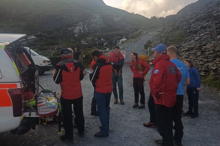 Aberglaslyn Mountain Rescue Team's photograph from the call out