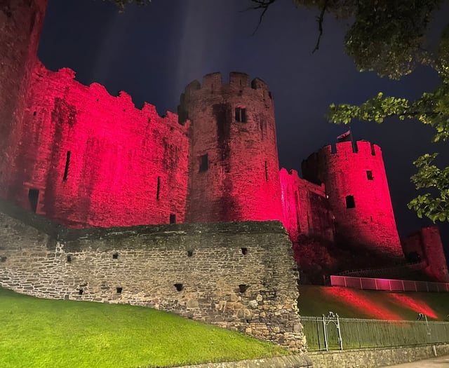 Gwynedd castles take part in campaign to help save lives