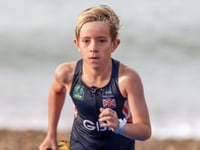 Dylan May finishes third in Junior Triathlon Series