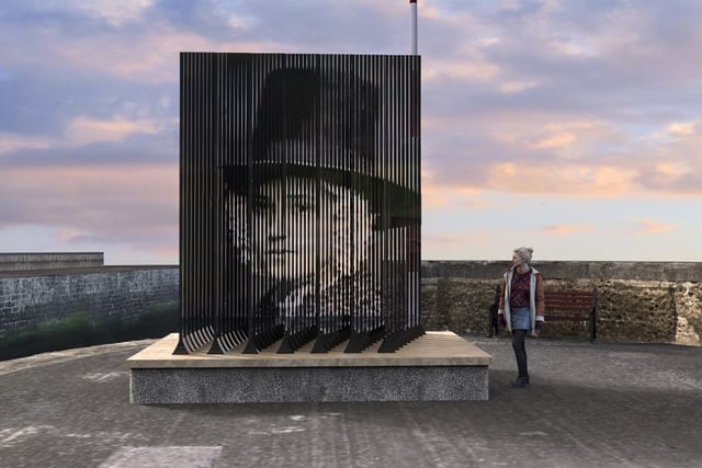 Plans for an optical illusion sculpture on Ceredigion seafront
