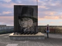 Plans for an optical illusion sculpture on Ceredigion seafront