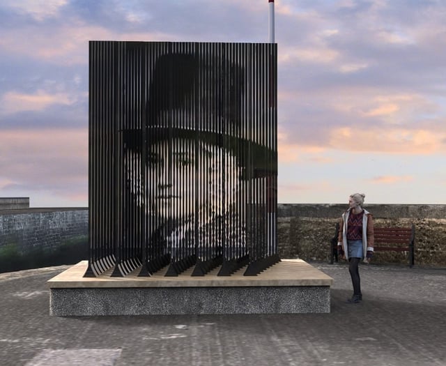 Plans for an optical illusion sculpture on Ceredigion seafront