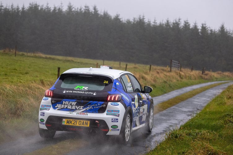 Ioan Lloyd and Sion Williams in their Peugeot 208 Rally4