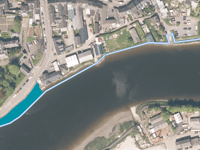 Plans unveiled to build flood wall along Cardigan riverbank