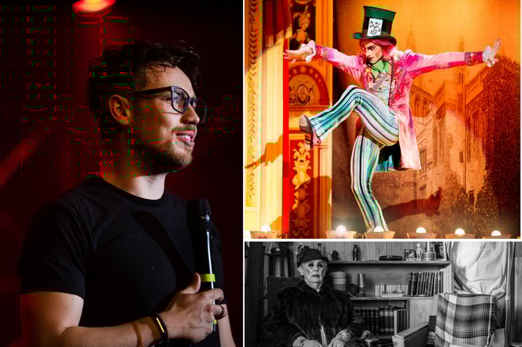 Magician James Phelan and scenes from The Royal Ballet's 'Alice in Wonderland' and ‘Driving Mum’