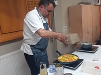Barmouth WI enjoy demonstration by Bistro Bermo chef