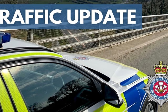Collision causes delays on major Aberystwyth road