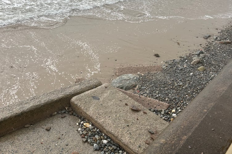 This area of the beach is now inaccessible for many 