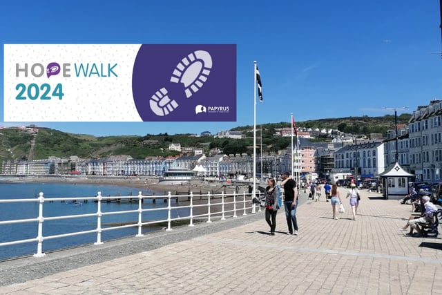 Suicide charity plans hopewalk on Aberystwyth promenade
