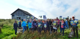 Hundreds gather in a bid to save our centres