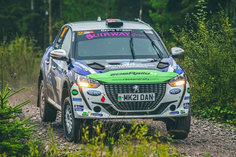 Ioan and Sion at the Clare Forestry Stages (Photo: James Burke)