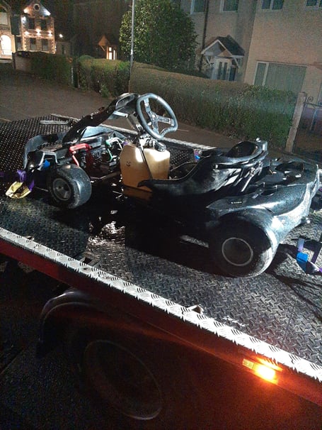 North Wales Police released this image of the go-kart